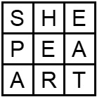 New Cryptic 3x3 Crossword Solution