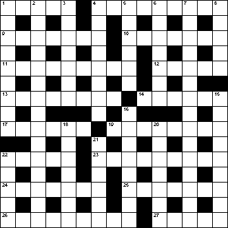 Cryptic Crossword Grid 2